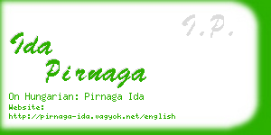 ida pirnaga business card